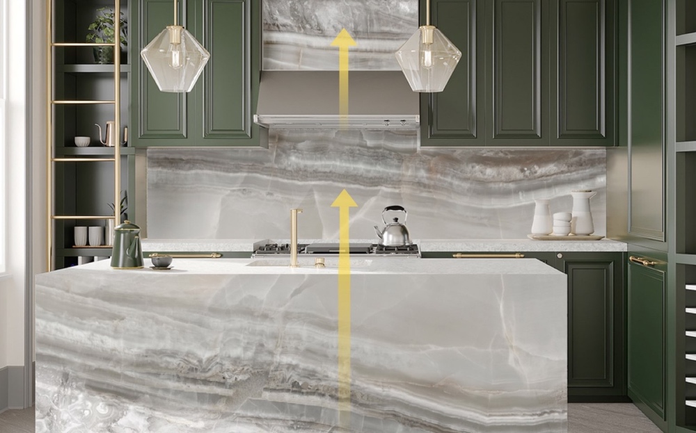 kitchen setting Fairfield bioquartz